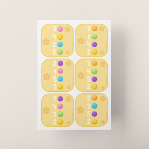 Cartes pompons jusque 5