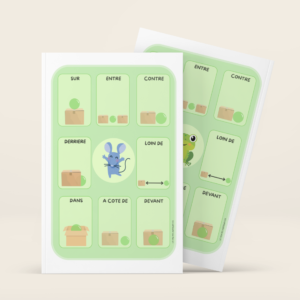 Fiches positions spatiales animaux grande section