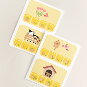 Cartes positions spatiales : les animaux