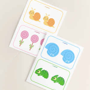 fiches d'entrainement : tracer des spirales