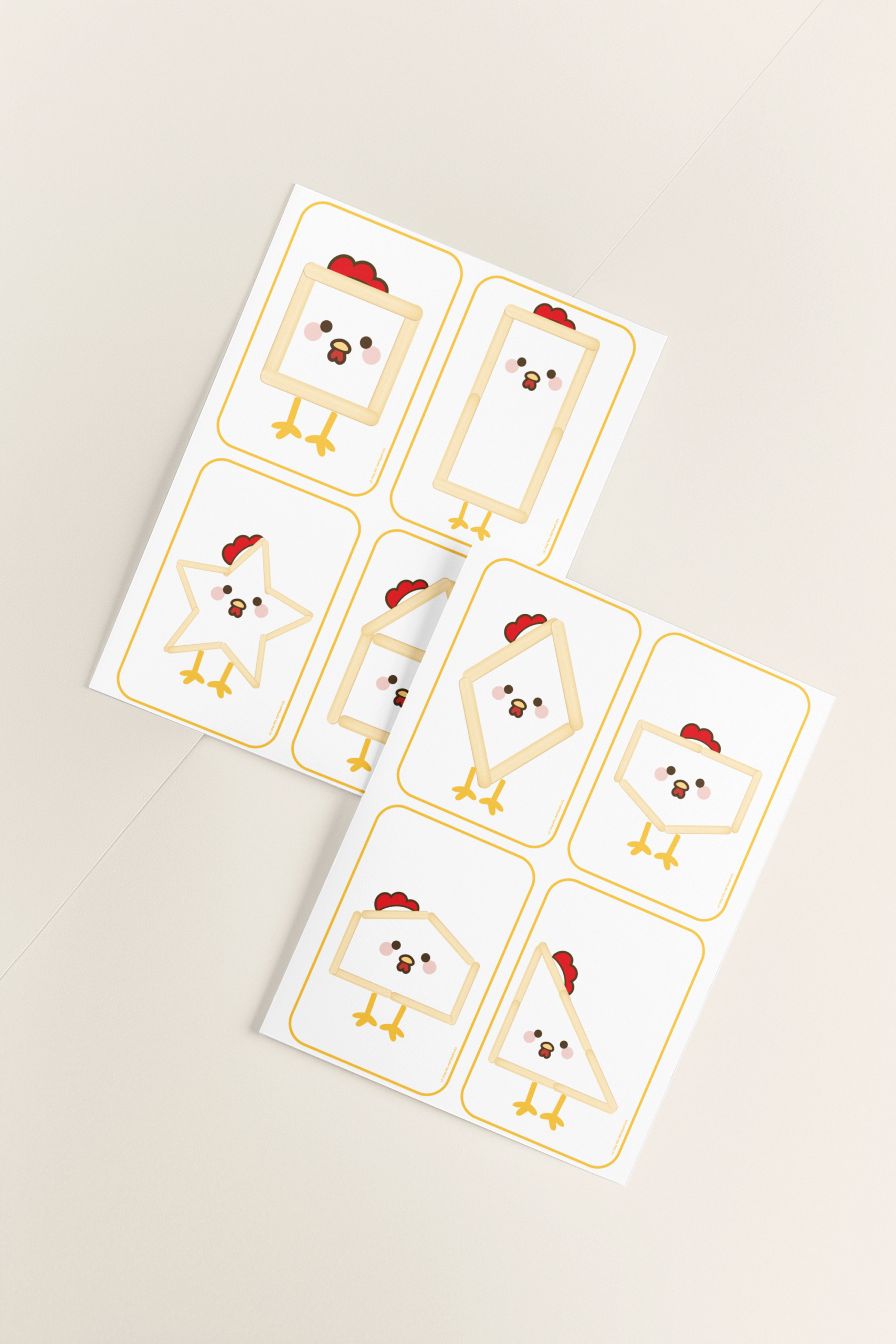 poulets forme batons