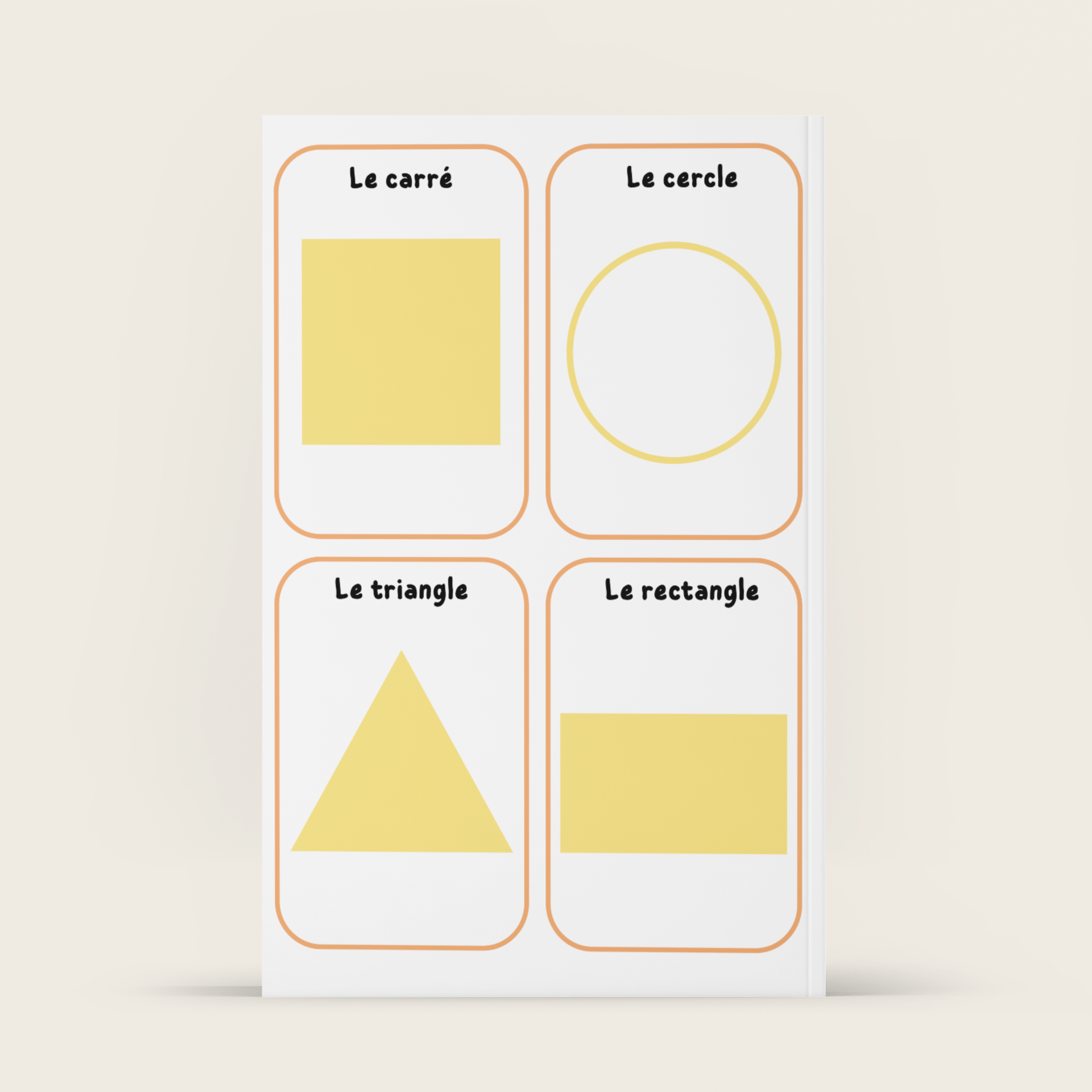 cartes formes géométriques