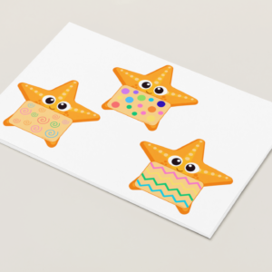 Fiches divers graphismes : les étoiles de mer