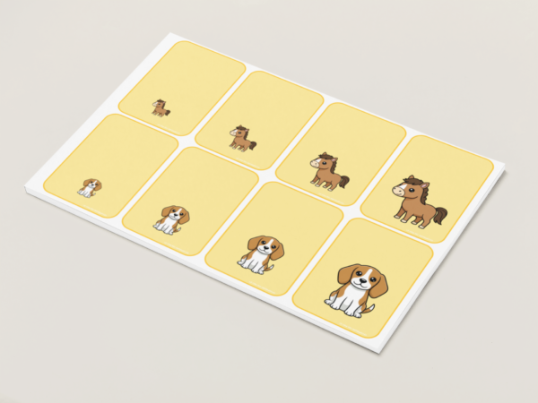 Cartes grandeurs : animaux de la ferme - Le coin des maternelles