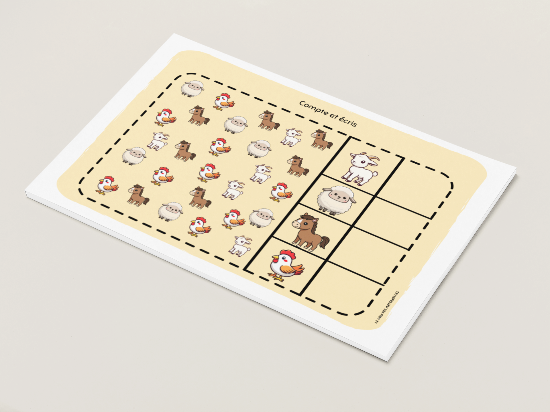 compte et écris grande section