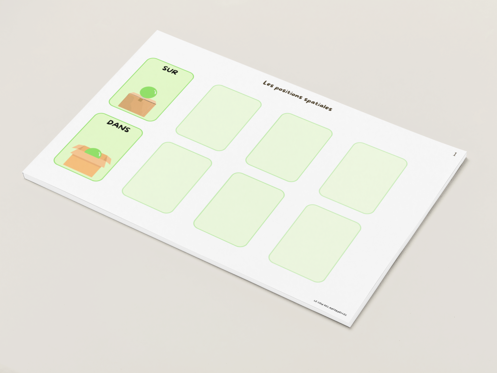 positions spatiales carnet