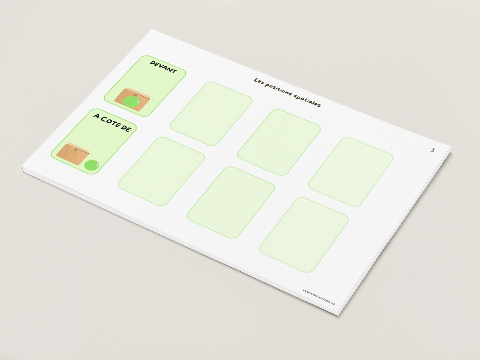 positions spatiales carnet