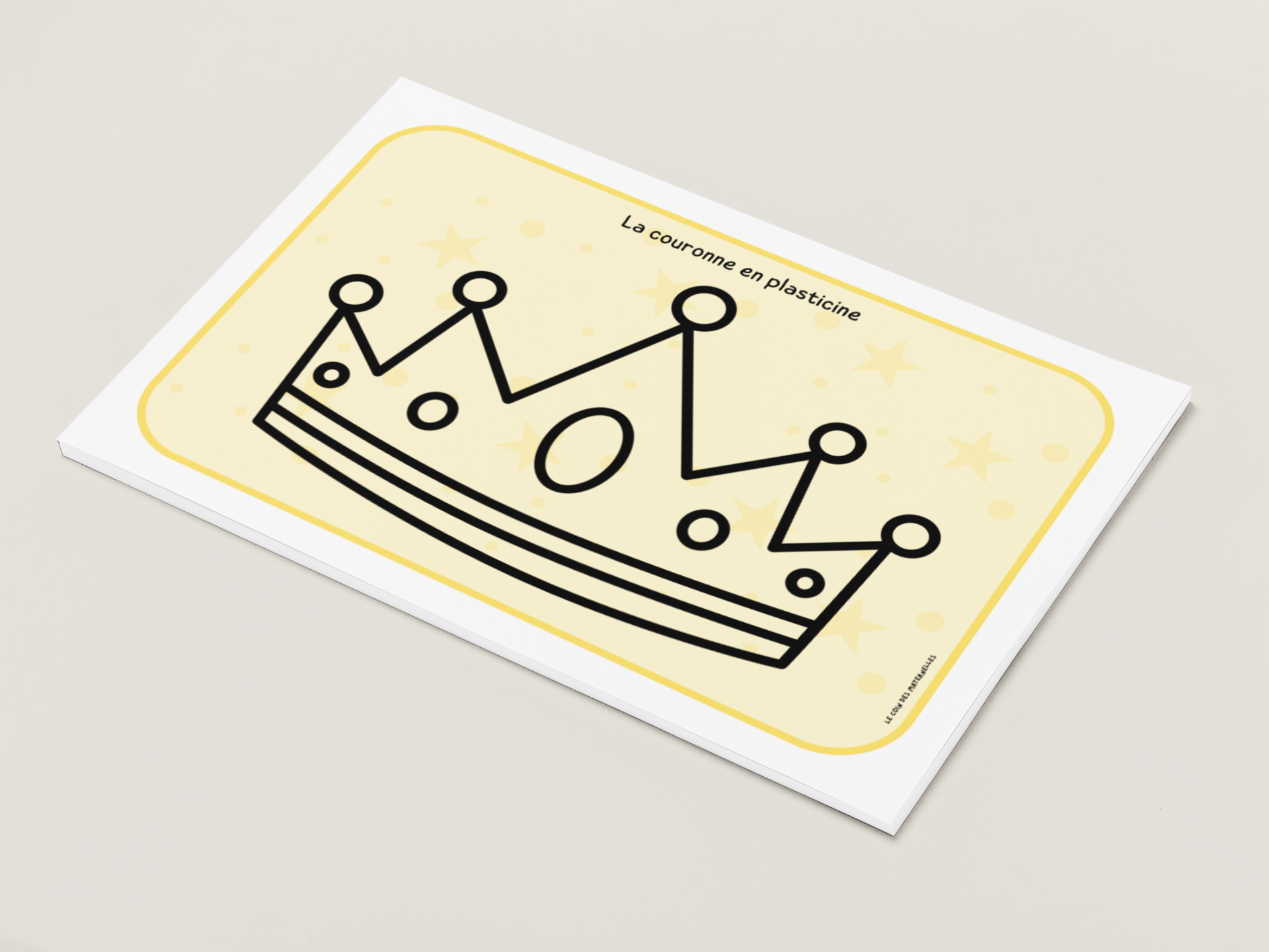 la galette des rois plasticine