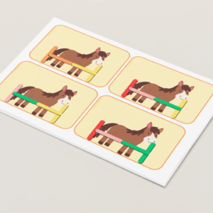 batons et chevaux petites sections