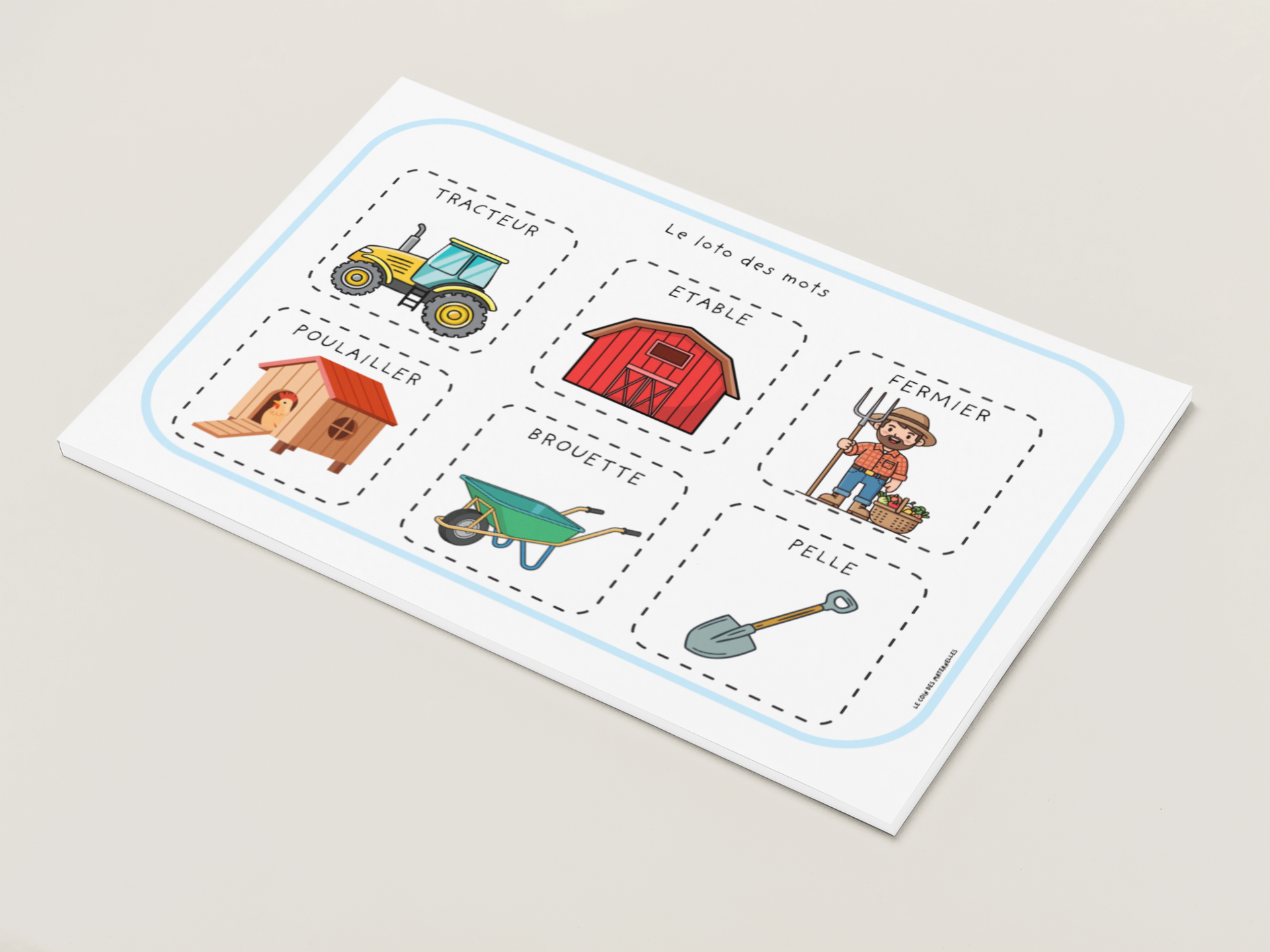 loto de la ferme : images à replacer