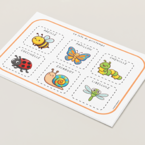 loto du printemps : reconnaissance des mots