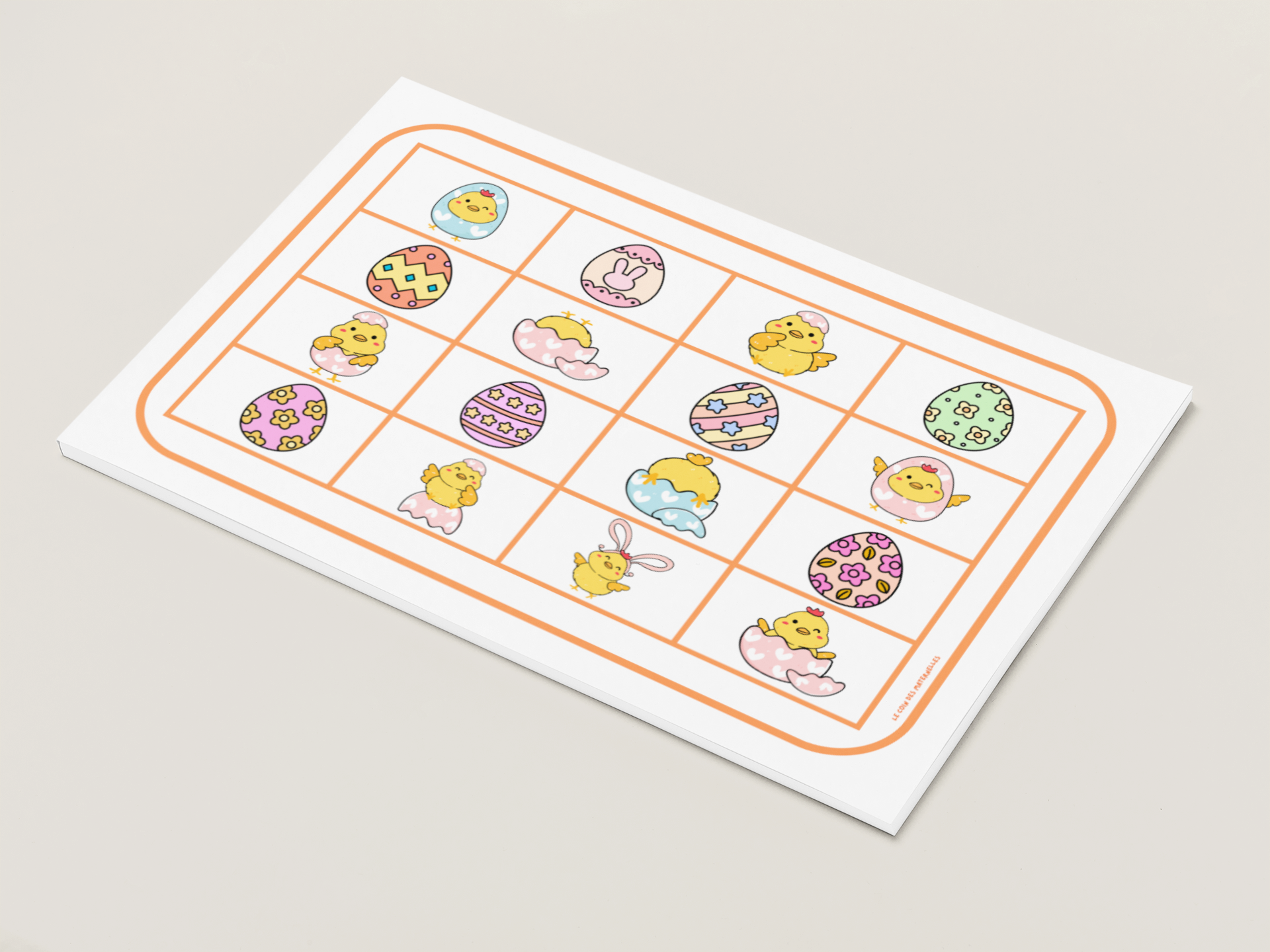 repérage spatial pâques