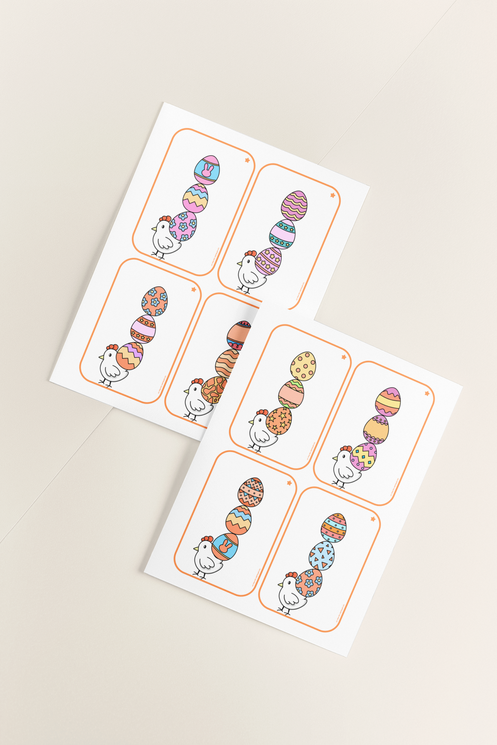 Activité maternelle Pâques - discrimination visuelle