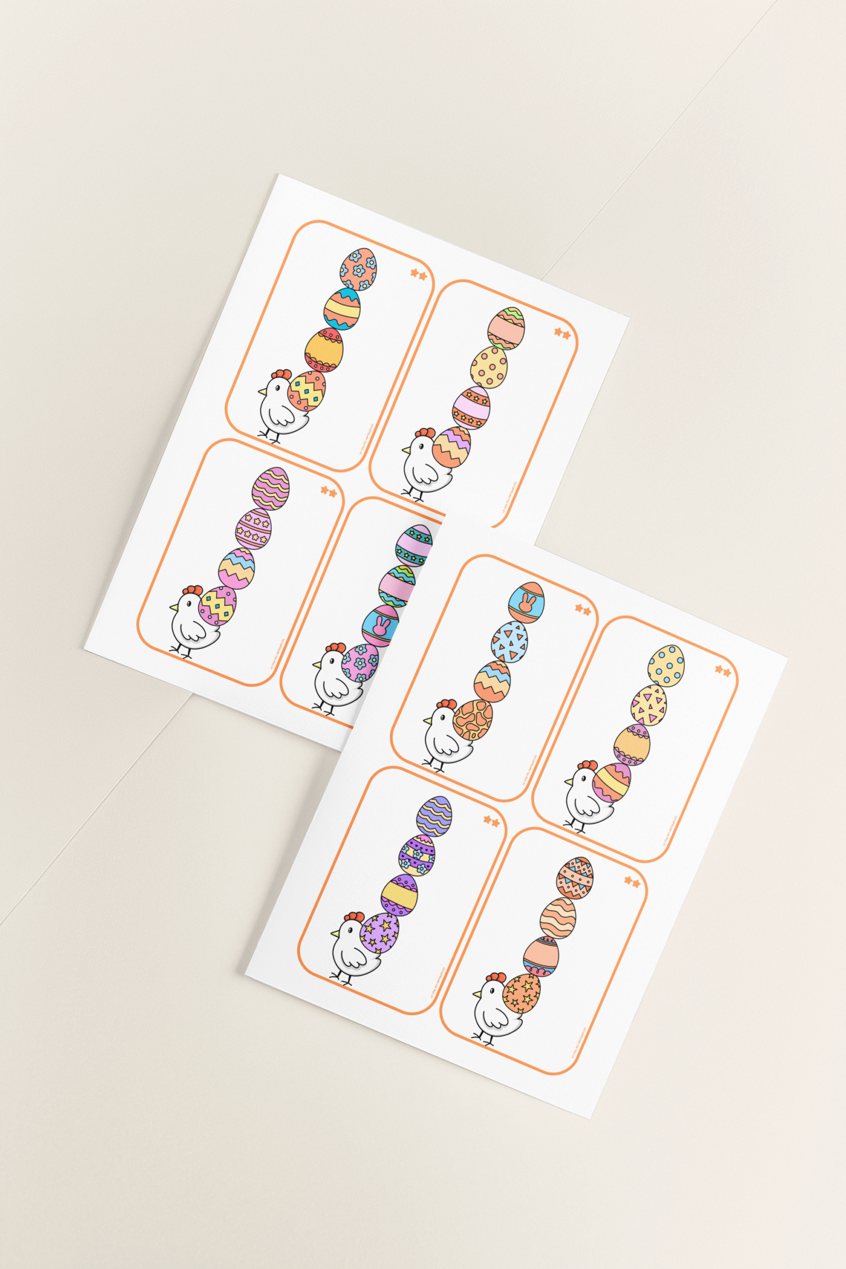 Activité maternelle Pâques : discrimination visuelle