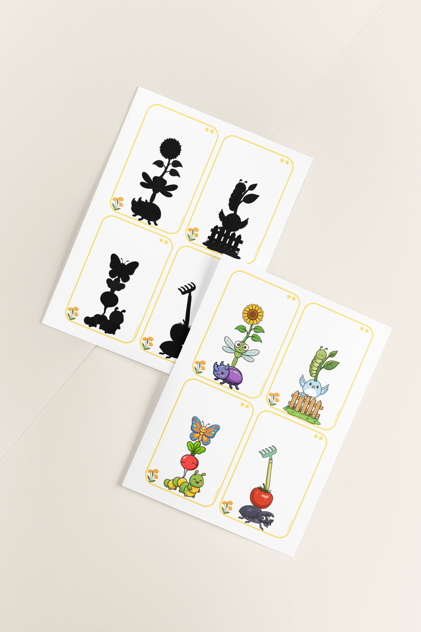 Activité maternelle discrimination visuelle printemps