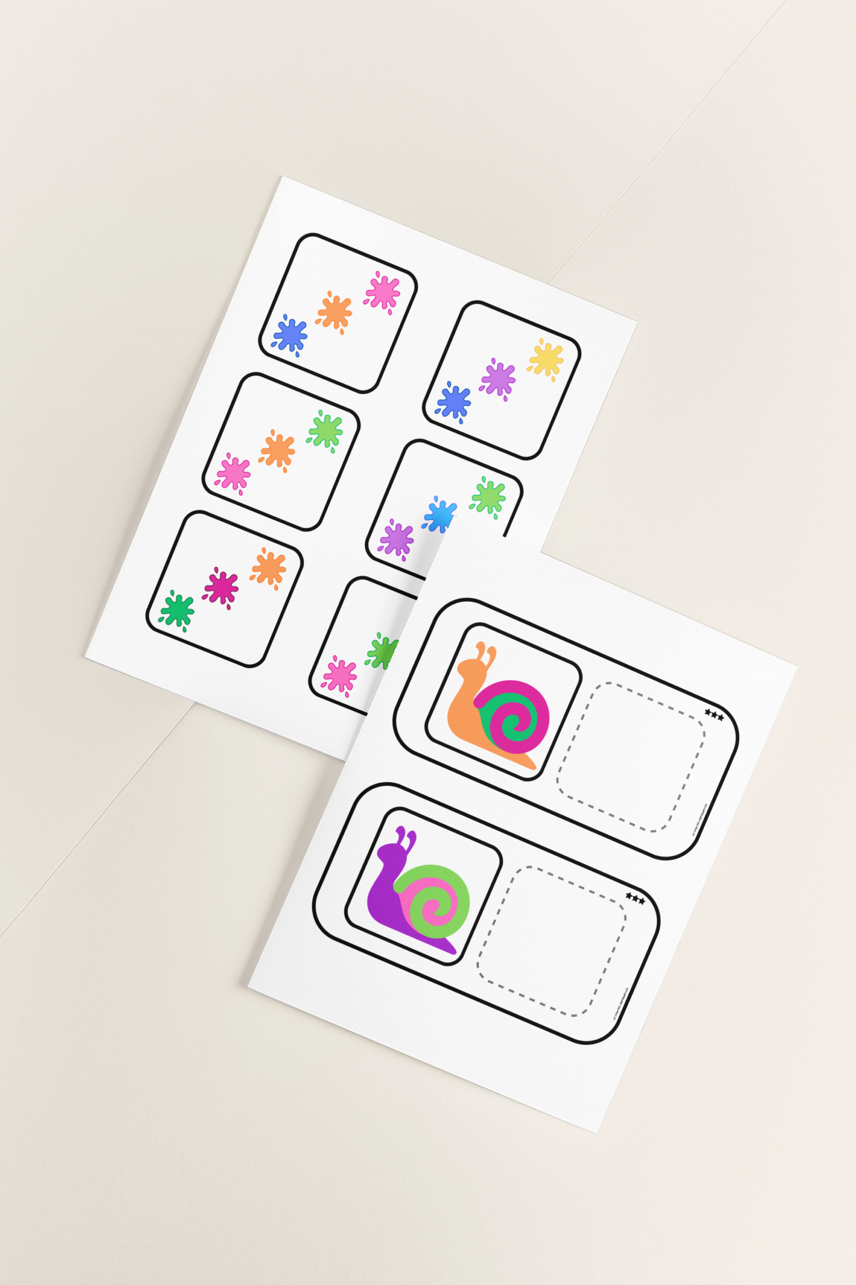 Activité discrimination visuelle printemps maternelle