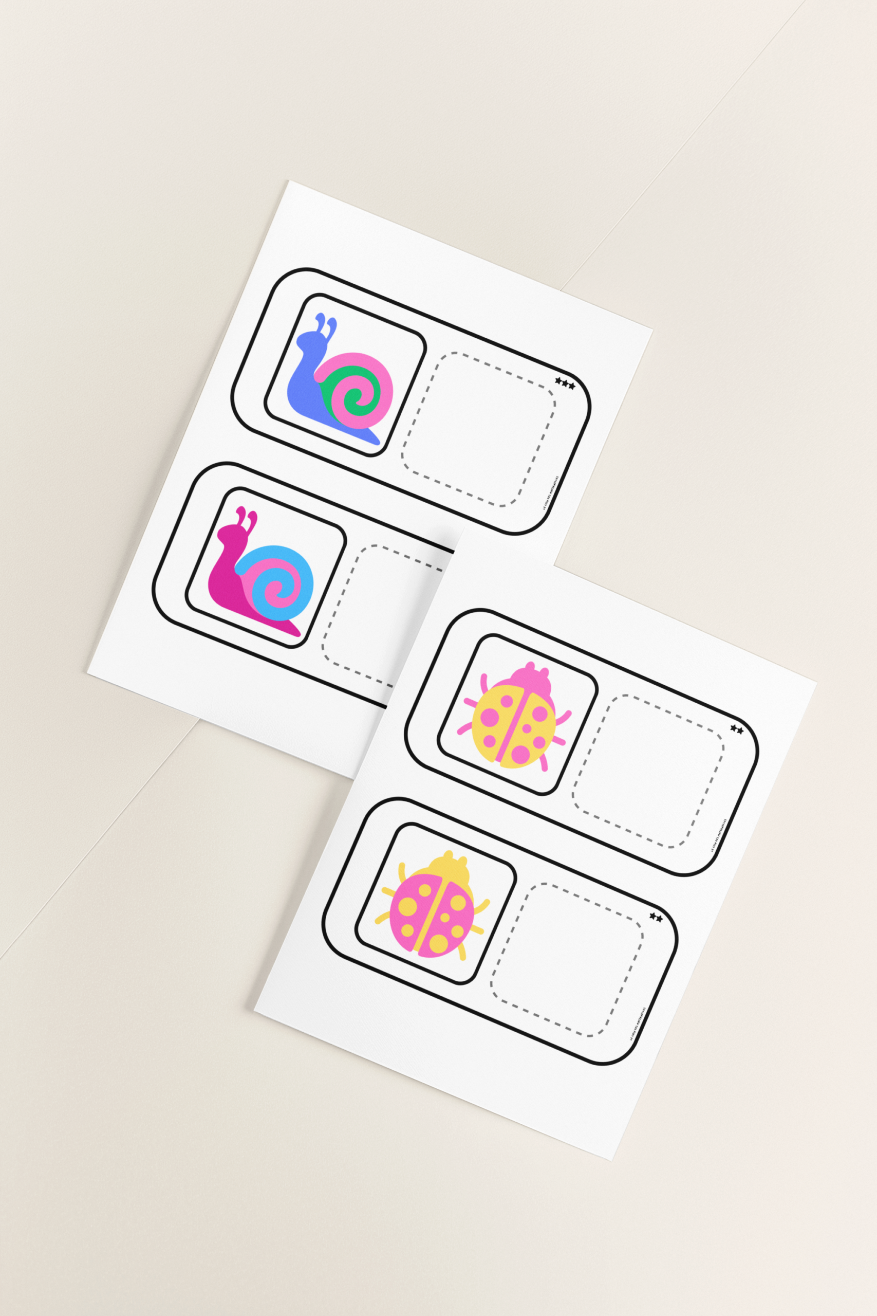 Discrimination visuelle maternelle printemps et couleurs