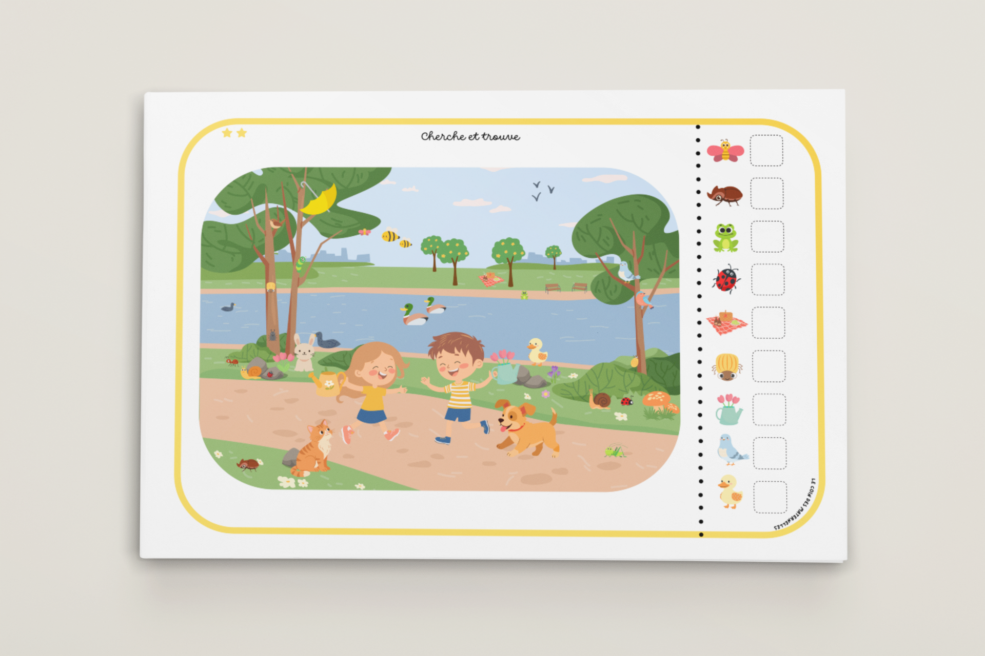 Discrimination visuelle printemps maternelle