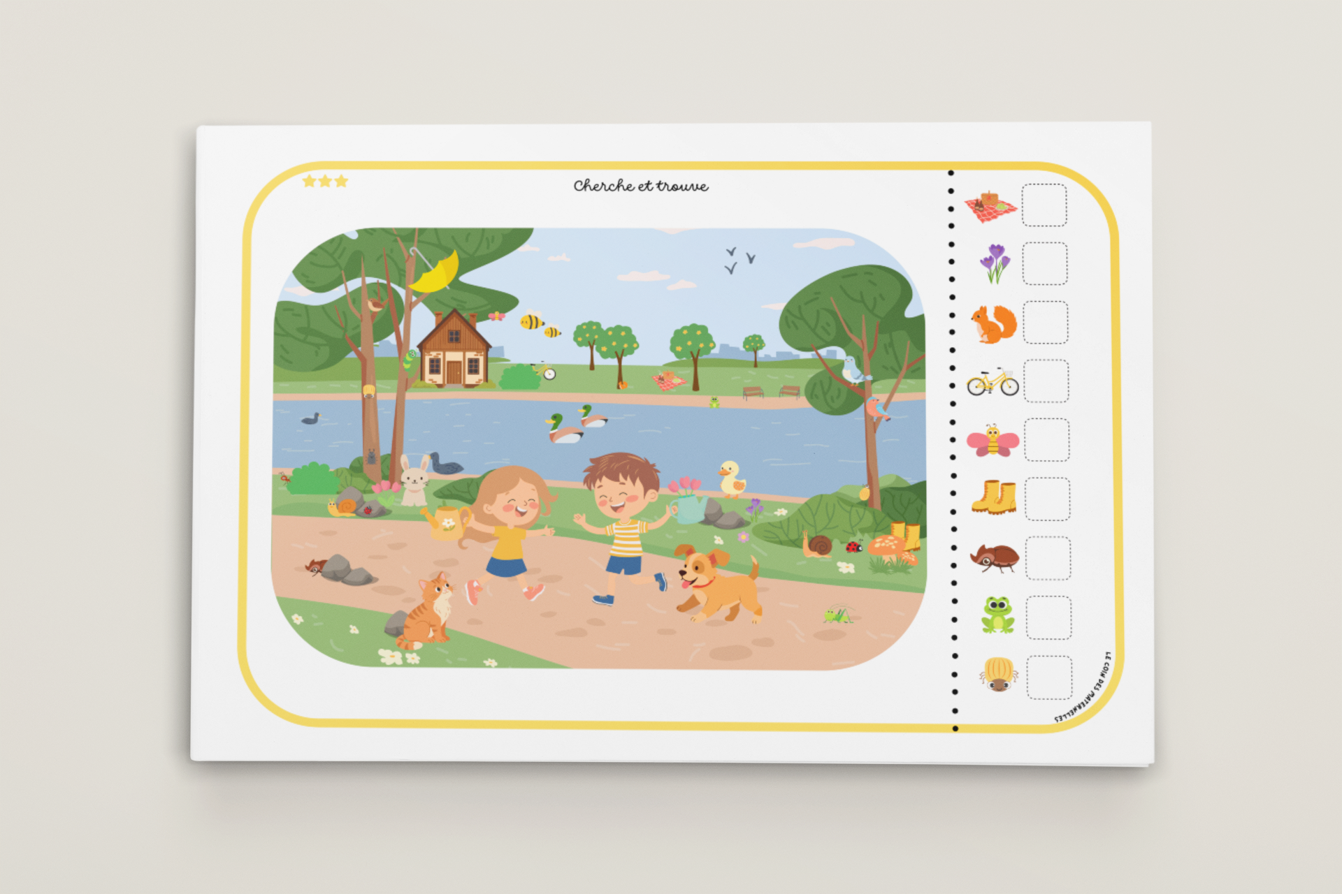 Discrimination visuelle maternelle printemps